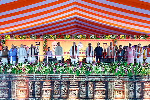 PM Modi during Odish CM Majhi's swearing-in ceremony